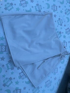 Women's Cream Drawstring Mini Skirt